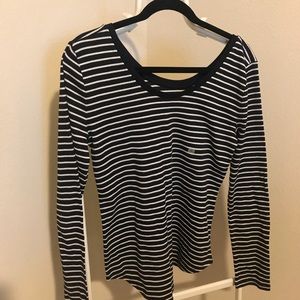 Long sleeve striped top